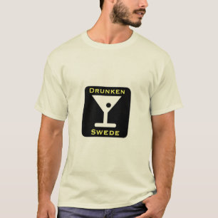 Lustiges betrunkenes Schwede-skandinavisches T-Shirt