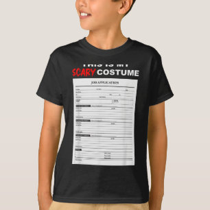 Lustiges Bewerbungsformular Y Halloween-Kostüm T-Shirt