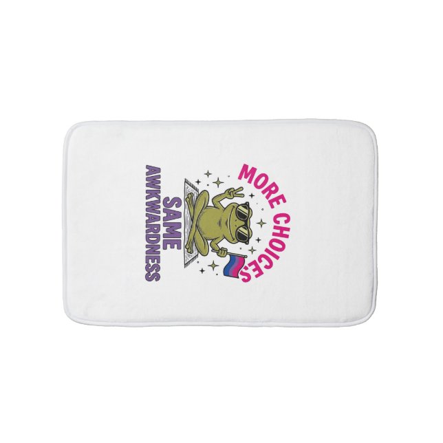 Lustiges Bi-Frosch-Pride-Shirt-Design_1 Badematte (Vorderseite)