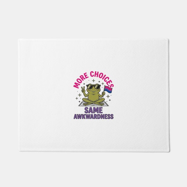 Lustiges Bi-Frosch-Pride-Shirt-Design_1 Fußmatte (Vorderseite)