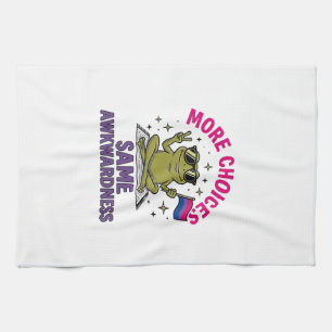Lustiges Bi-Frosch-Pride-Shirt-Design_1 Geschirrtuch