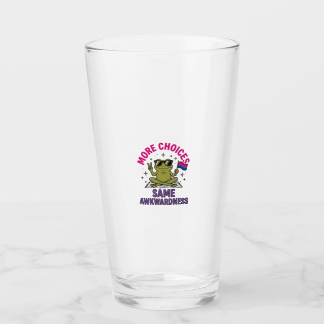 Lustiges Bi-Frosch-Pride-Shirt-Design_1 Glas (Vorderseite)