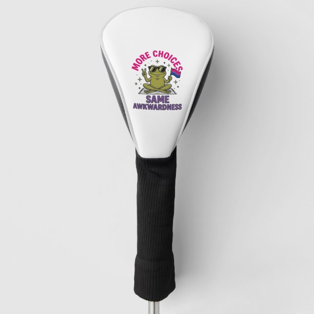 Lustiges Bi-Frosch-Pride-Shirt-Design_1 Golf Headcover (Vorderseite)