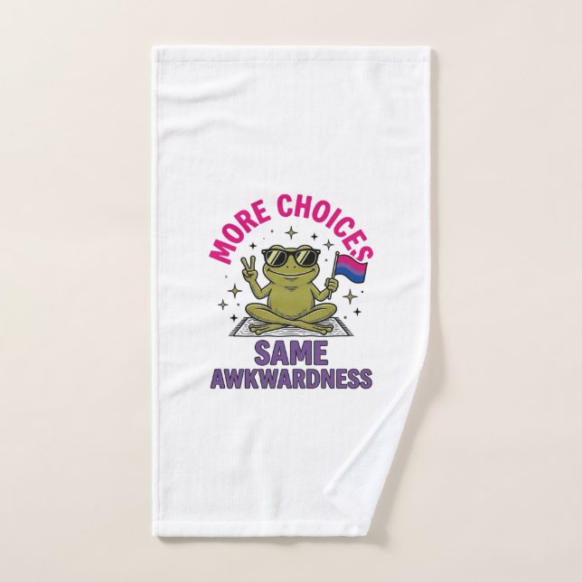 Lustiges Bi-Frosch-Pride-Shirt-Design_1 Handtuch (Handtuch)