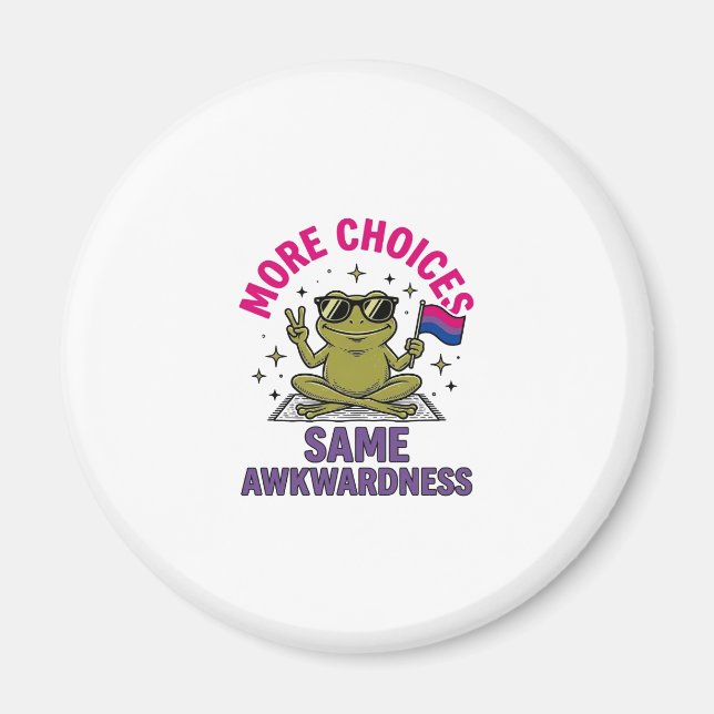 Lustiges Bi-Frosch-Pride-Shirt-Design_1 Magnet (Vorne)