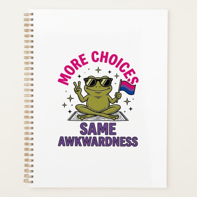 Lustiges Bi-Frosch-Pride-Shirt-Design_1 Planer (Vorderseite)