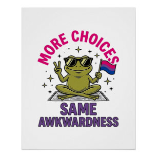 Lustiges Bi-Frosch-Pride-Shirt-Design_1 Poster