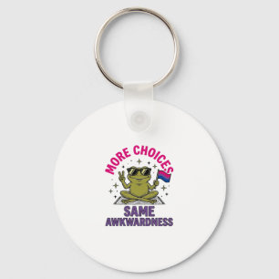Lustiges Bi-Frosch-Pride-Shirt-Design_1 Schlüsselanhänger