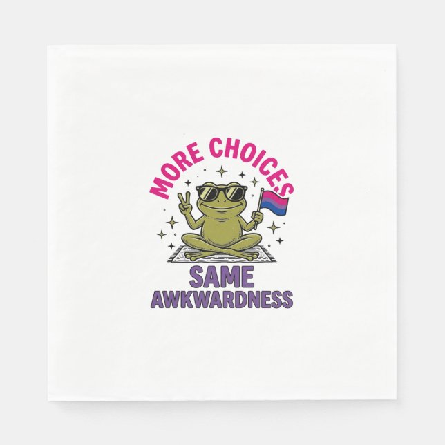 Lustiges Bi-Frosch-Pride-Shirt-Design_1 Serviette (Vorderseite)