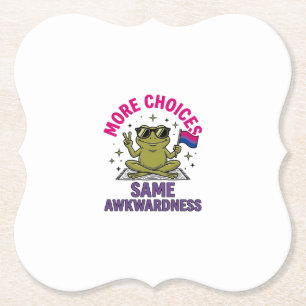 Lustiges Bi-Frosch-Pride-Shirt-Design_1 Untersetzer