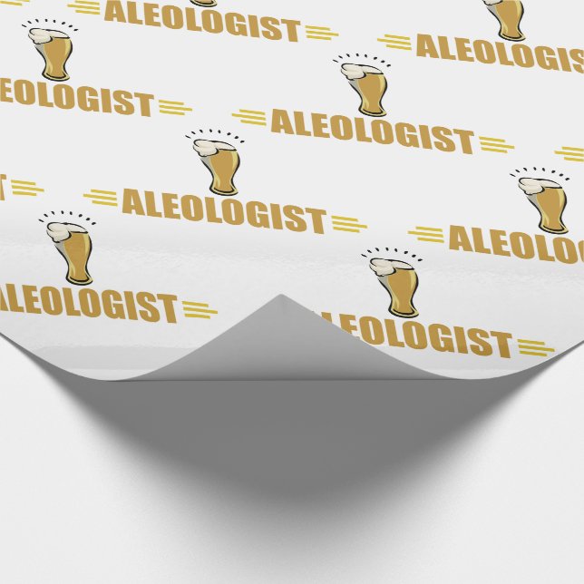 Lustiges Bier Ale Geschenkpapier (Ecke)