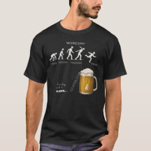 Lustiges Bier-Evolutions-Arbeitswoche-Trinken-Humo