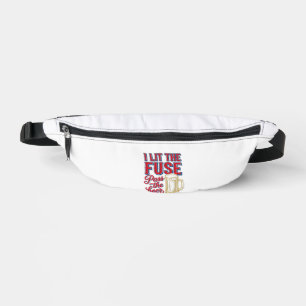 Lustiges Bier-Feuerwerk Vintage-Shirt-Design_1 Bauchtasche