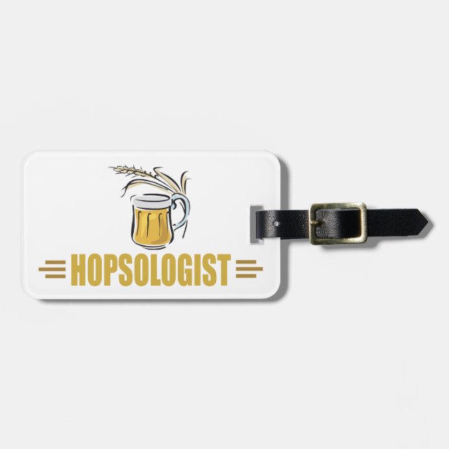 Lustiges Bier Gepäckanhänger (Vorderseite horizontal)