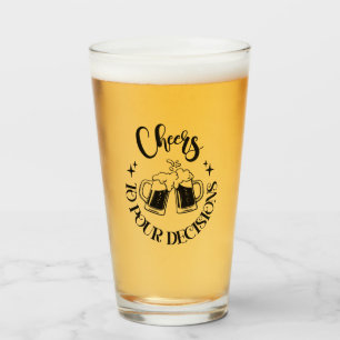 Lustiges Bier Glas