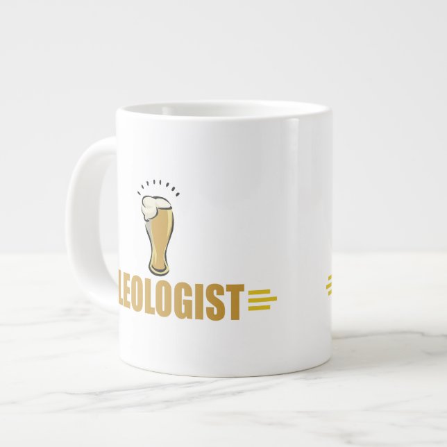 Lustiges Bier Jumbo-Tasse (Vorderseite Links)