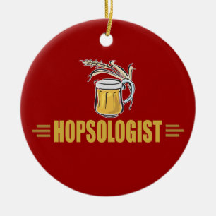 Lustiges Bier Keramik Ornament
