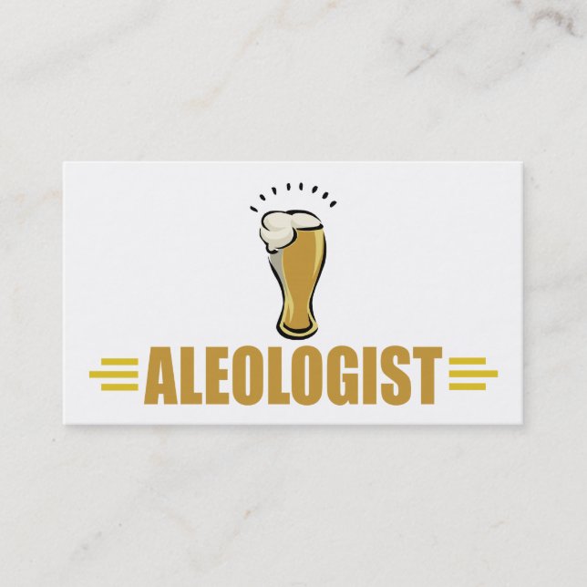 Lustiges Bier Visitenkarte (Vorderseite)