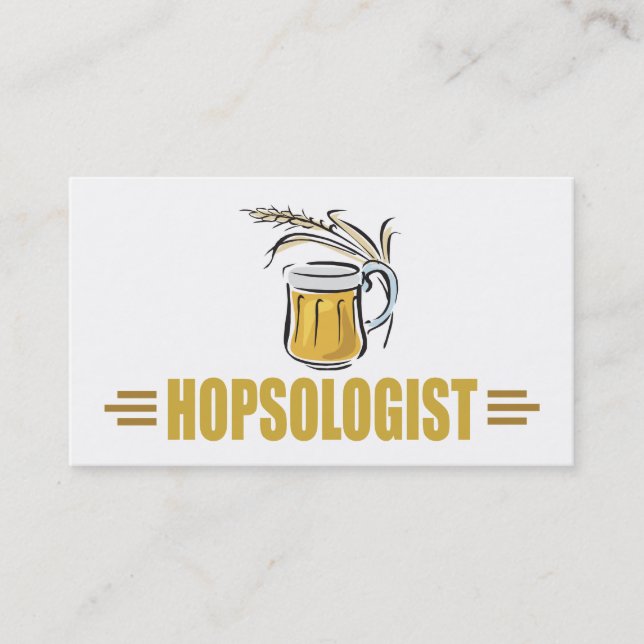 Lustiges Bier Visitenkarte (Vorderseite)