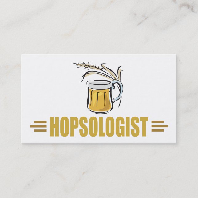 Lustiges Bier Visitenkarte (Vorderseite)