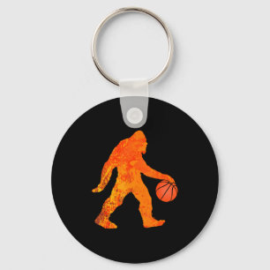 Lustiges Bigfoot-Basketball-Shirt für Jungen Mädch Schlüsselanhänger