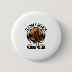 Lustiges Bigfoot-Vater-Figur-Bier-Vintage-T-Shirt  Button