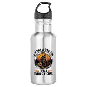 Lustiges Bigfoot-Vater-Figur-Bier-Vintage-T-Shirt Edelstahlflasche