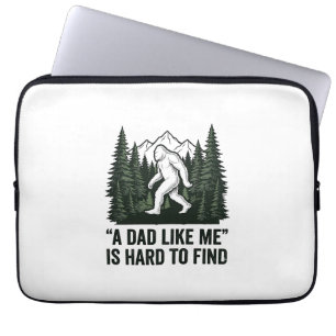 Lustiges Bigfoot-Vater Vintage-Wald-Shirt-Design_1 Laptopschutzhülle