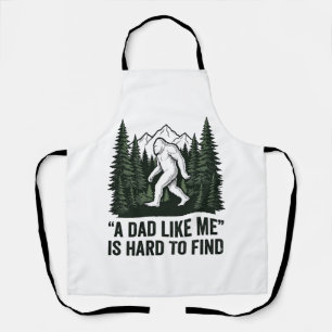 Lustiges Bigfoot-Vater Vintage-Wald-Shirt-Design_1 Schürze