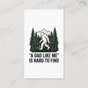 Lustiges Bigfoot-Vater Vintage-Wald-Shirt-Design_1 Visitenkarte