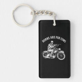 Lustiges Biker-Einstellungs-T-Shirt - Hörner sind  Schlüsselanhänger