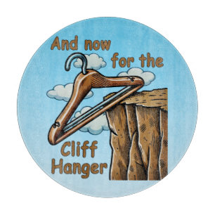 Lustiges Bild von Cliff Hanger mit spielerischem W Schneidebrett