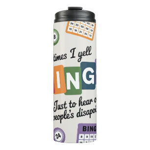 Lustiges Bingo Thermosbecher