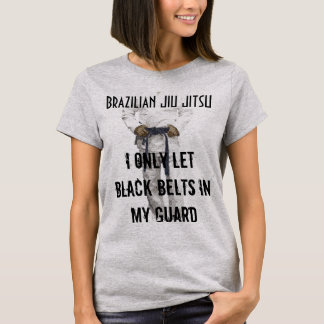 Lustiges Bjj T-Shirt ließ nur schwarze Gurte