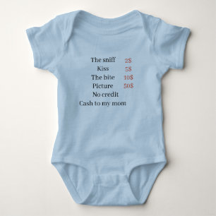 lustiges blau und rosa  baby strampler