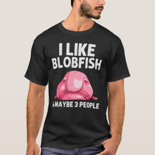 Lustiges Blobfish-Geschenk für Männer Frauen Meere T-Shirt