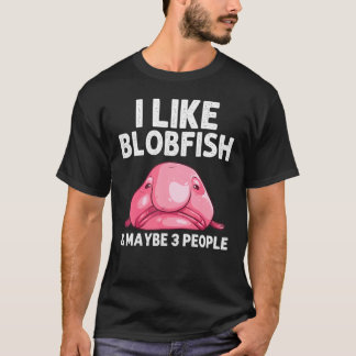 Lustiges Blobfish-Geschenk für Männer Frauen Meere T-Shirt