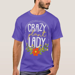 Lustiges Blumendesign für Floristen Verrückte Pfla T-Shirt