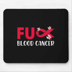 Lustiges Blutkrebs-Bewusstsein Krebs Roter Band T- Mousepad