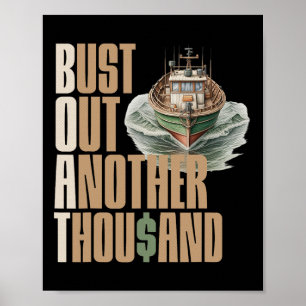 Lustiges Boot platzt aus einem weiteren Tausend Bo Poster