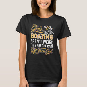 Lustiges Bootfahrt-Mädchen - Boots-Liebhaber-Dame T-Shirt