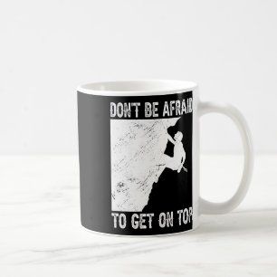 Lustiges Boulder-Klettern  Kaffeetasse