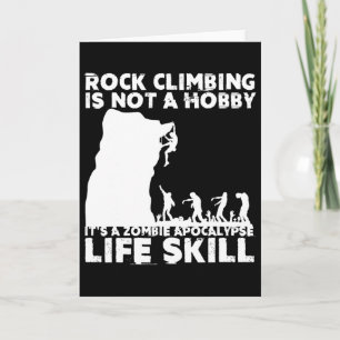 Lustiges Boulderdesign für Männer Frauen Zombie Ro Karte