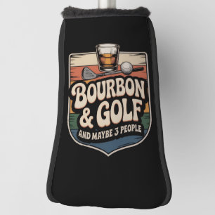 Lustiges Bourbon-Golf-Golfer-Vater-Geschenk Vintag Golf Headcover
