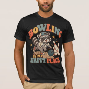 Lustiges Bowling-Waschbär-T-Shirt – Vintage Lane F T-Shirt