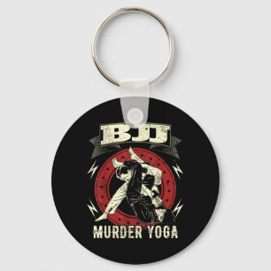 Lustiges brasilianisches Jiu Jitsu BJJ Murder Yoga Schlüsselanhänger
