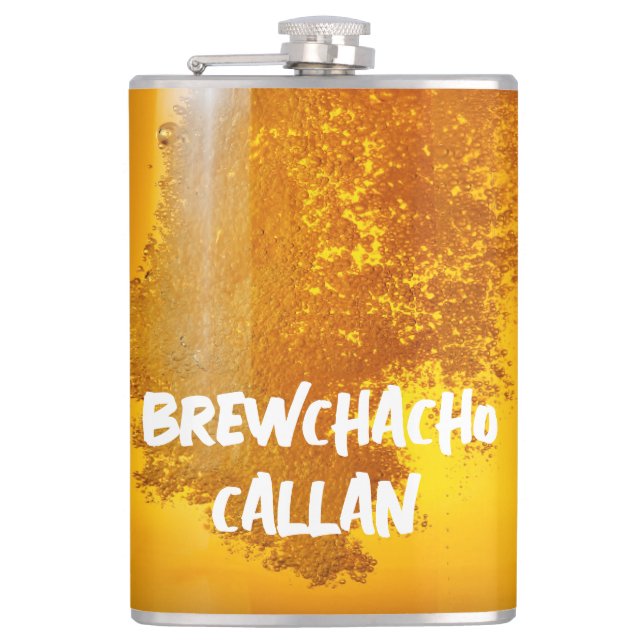 Lustiges Brewchacho Flachmann (Vorderseite)