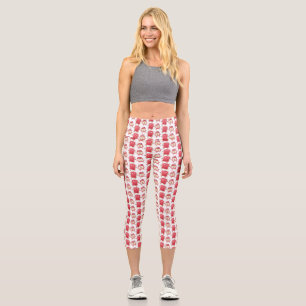 Lustiges Brot und Marmeladenfiguren Capri Leggings