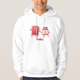 Lustiges Brot und Marmeladenfiguren Hoodie