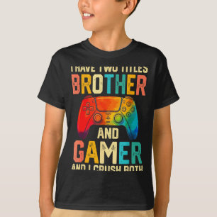 Lustiges Bruder-Gamer-Grafik-T-Shirt Männer Jungen T-Shirt